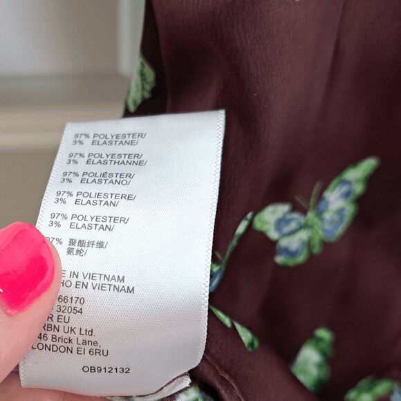 Urban Outfitters UO Mallory Butterfly Mini Slip Dress size XS - Picture 7 of 7